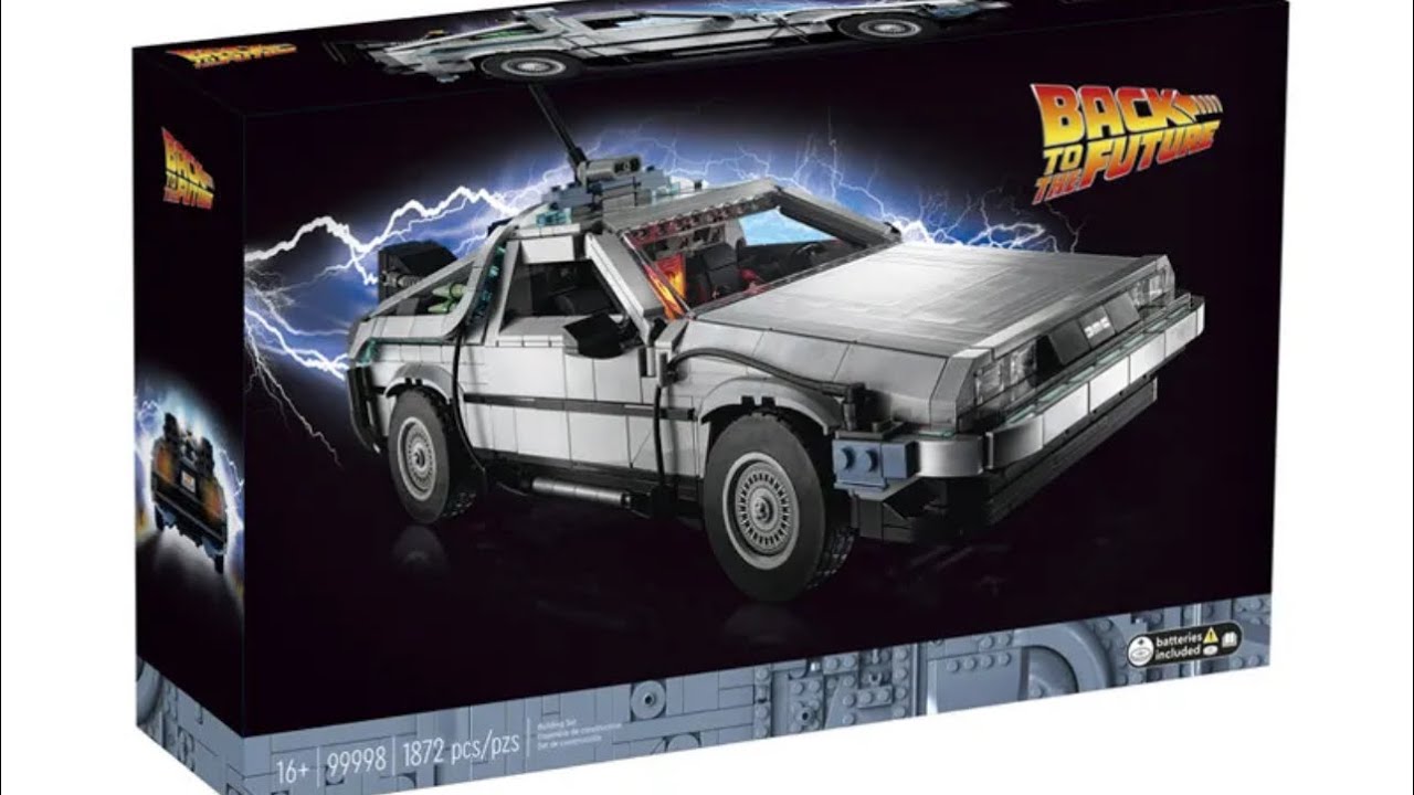 LEGO DeLorean Assembly from the Back to the Future Movie - 1872 Pieces