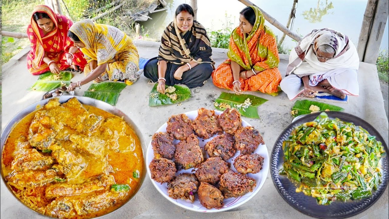 3.5 kg কাতলা মাছ কেটে দই কাতলা রান্না করলাম সাথে মাছের তেলের বড়া আর পিঁয়াজ কলির ভর্তা ||fish curry