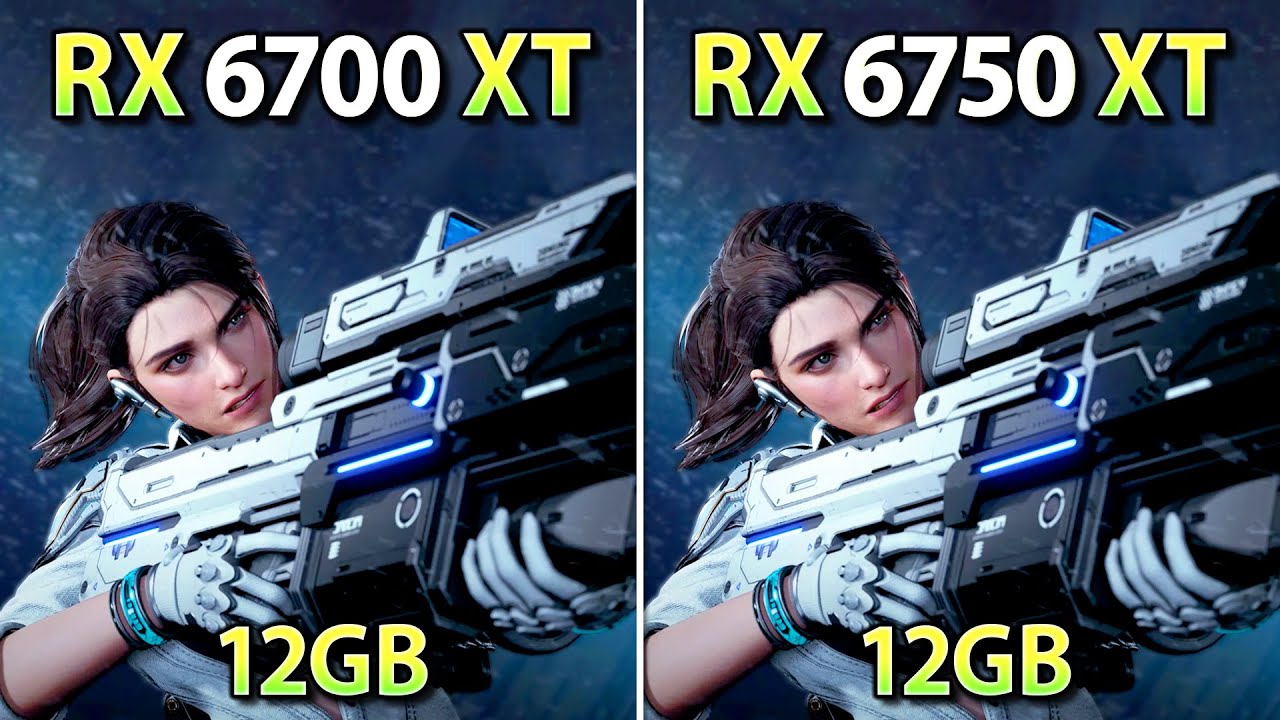 RX 6700 XT vs 6750 XT - Test in 12 Games (1440p, FSR 3.1 Frame Generation)