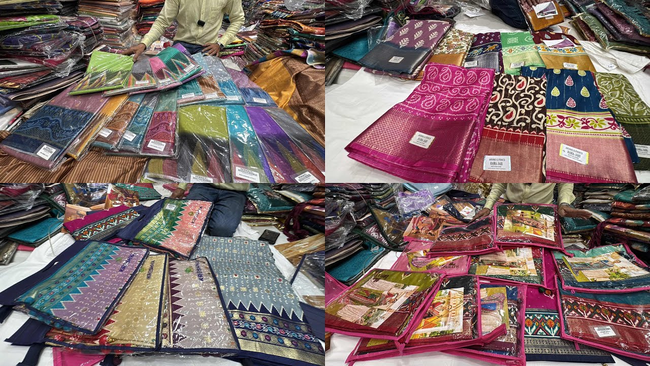 Chickpet Wholesale Saree Shops | Budget Friendly Sarees in Chickpet | Single Saree Courier Available