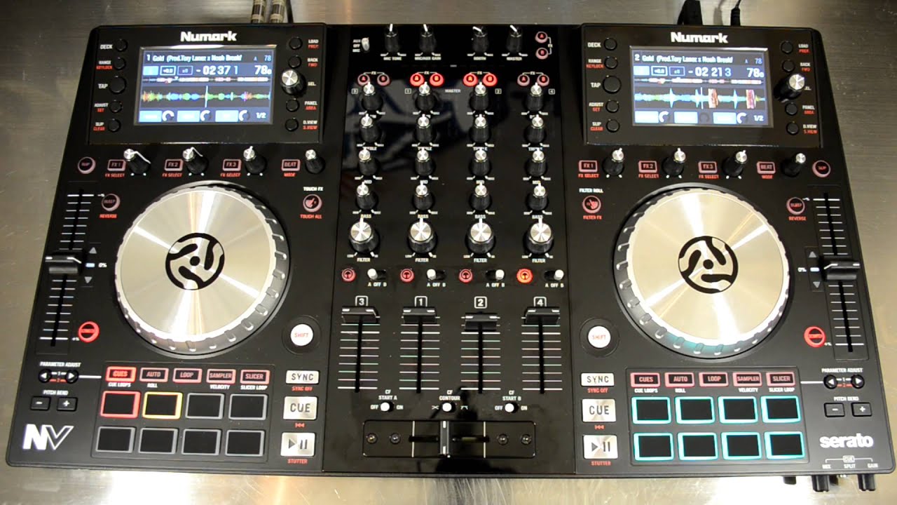 Демонстрация и видеообзор контроллера Serato DJ с двумя экранами Numark NV