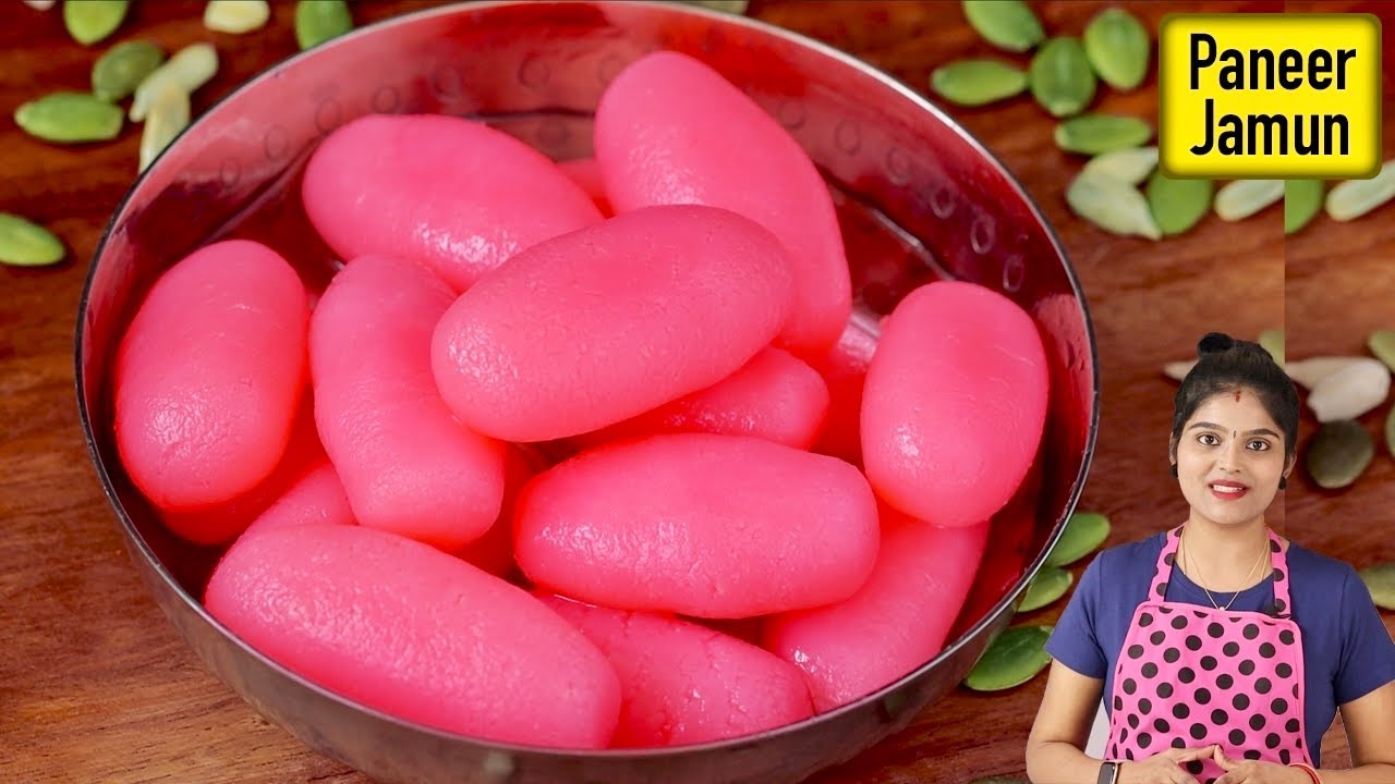 வாயில் வைத்தவுடன் கரையும் ஸ்வீட் 👌 | Paneer Jamun Recipe in Tamil | Sweet in Tamil | Rose Jamun