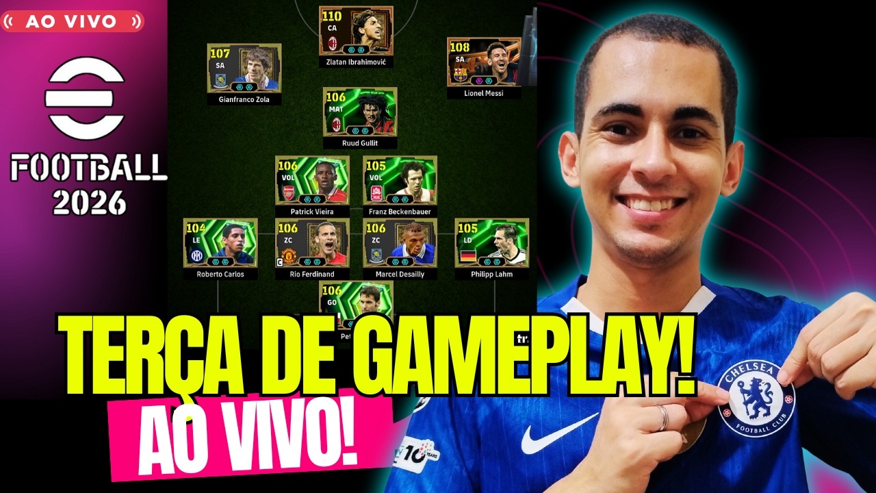 Terçou De Jogatina! Vem Junto! (Ao VIVO) - eFOOTBALL 2026 - DREAM TEAM