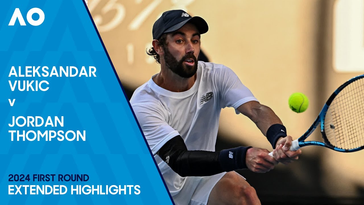 Aleksandar Vukic v Jordan Thompson Extended Highlights | Australian Open 2024 First Round