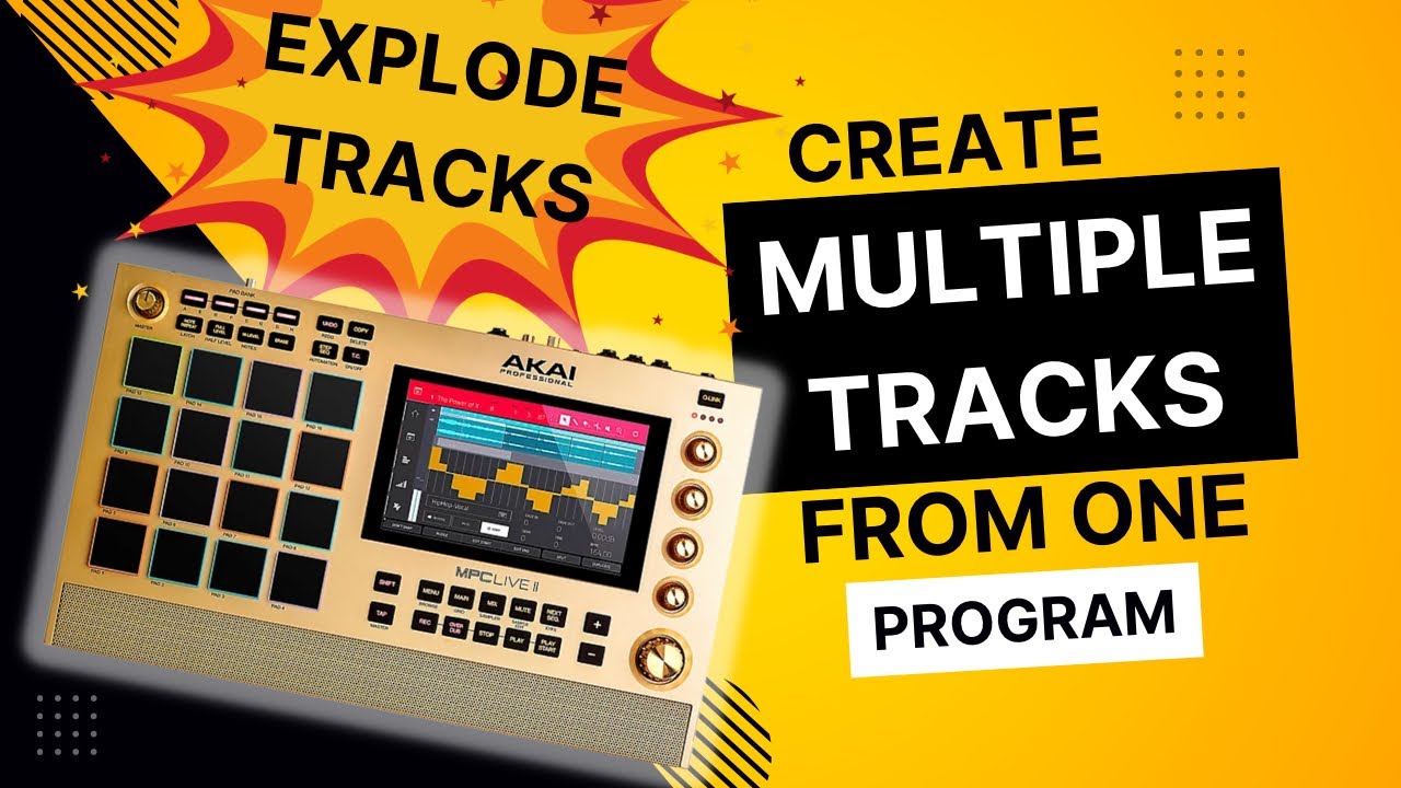 Mpc live 2 - How to explode tracks-create multiple tracks with one program (STAND ALONE)