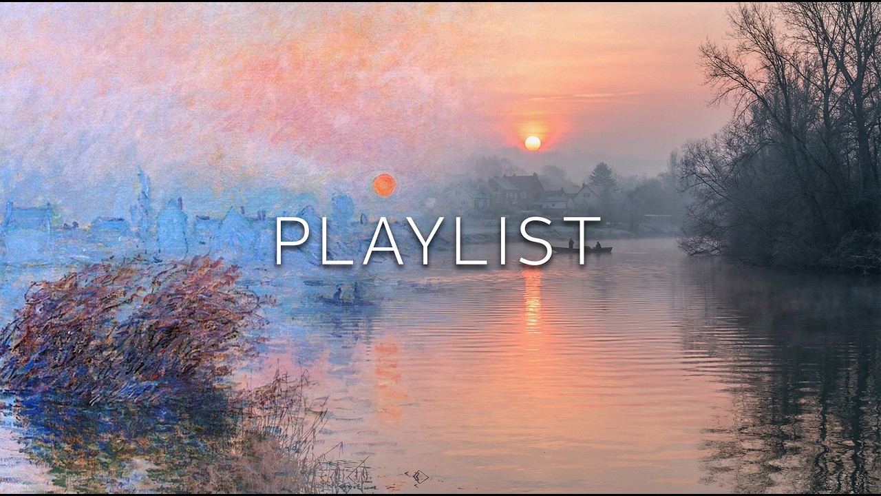 [Playlist] Frozen Sunset : 모네의 센강이 들려주는 12가지 해빙 | 명화 힐링 BGM
