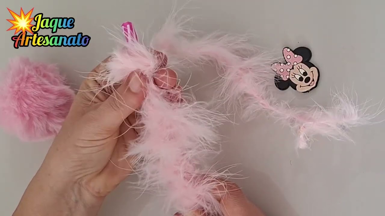 [PASSO A PASSO] Como Fazer Caneta Decorada da Minnie.Transforme uma Caneta Comum em uma Peça de Luxo