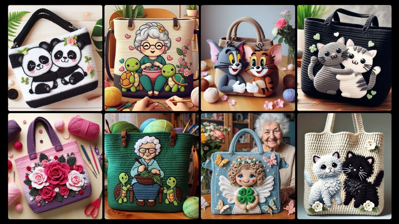 Super Cute Crochet Bag Designs||Adorable Collection #crochet #design #trending #diy 