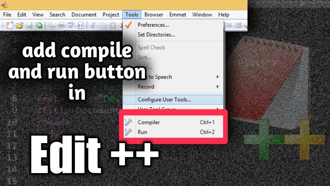 How to Configure User Tool To Run Java program in editplus | Simplest method