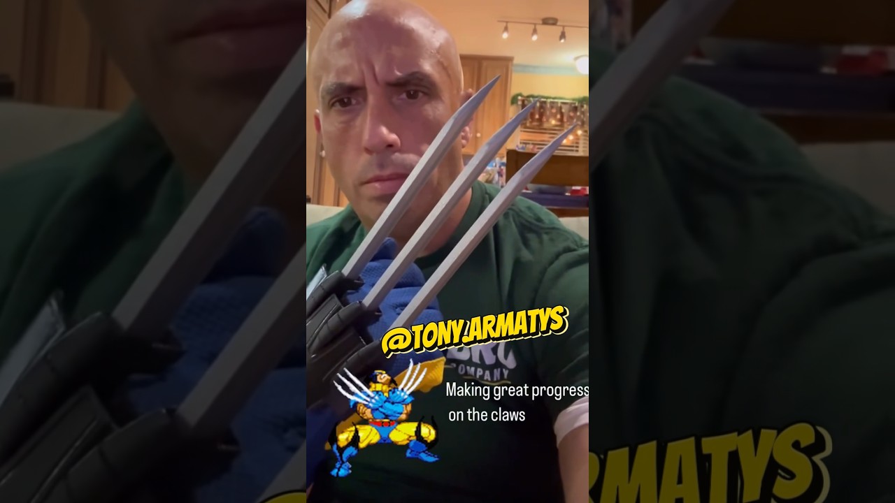 He Made REAL Retractable Wolverine Claws 3D Printed