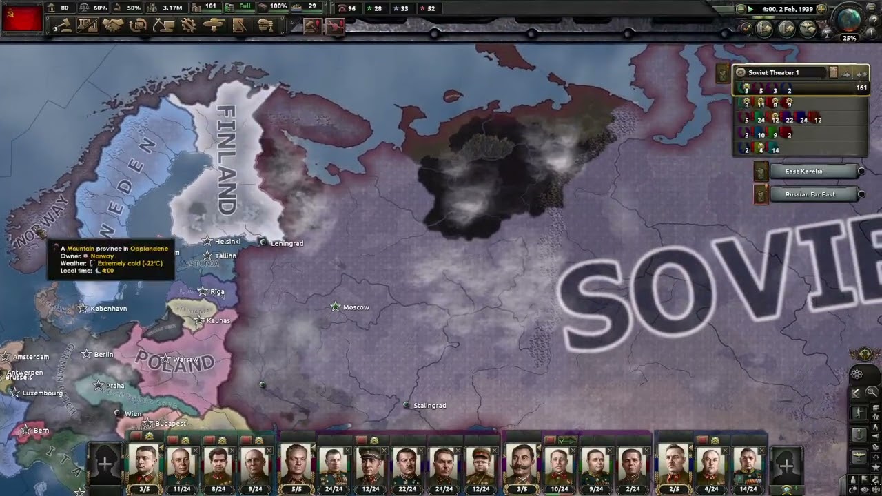 hearts of iron 4 ita con l'URSS ep7  occupiamo la finlandia epiche battagle