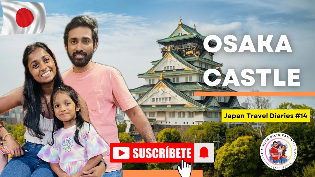 Exploring Osaka Castle & City Views | ඔසාකා මාලිගාව | First Day in Osaka | Japan Travel Diary #14