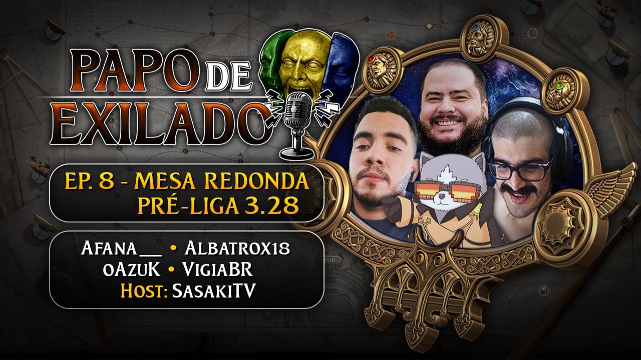 Papo de Exilado Ep. 8 - Mesa redonda com @afanapoe  @EdsonIshikawa @TTVoAzuK e @vigiabr
