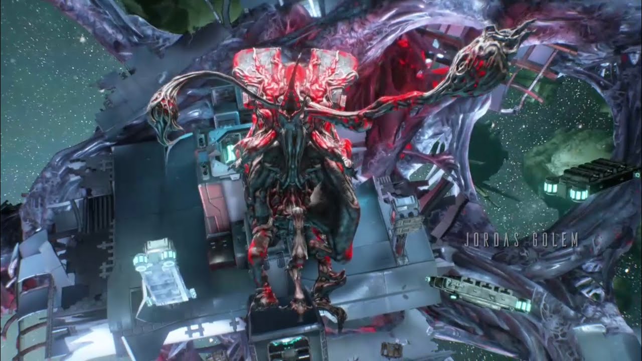 Warframe - Jordas Golem Boss Fight