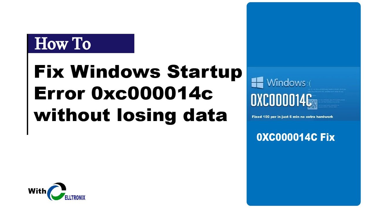 How to fix windows error 0xc000014c | fix windows startup 0xc000014c | recovery error code 0xc00014c