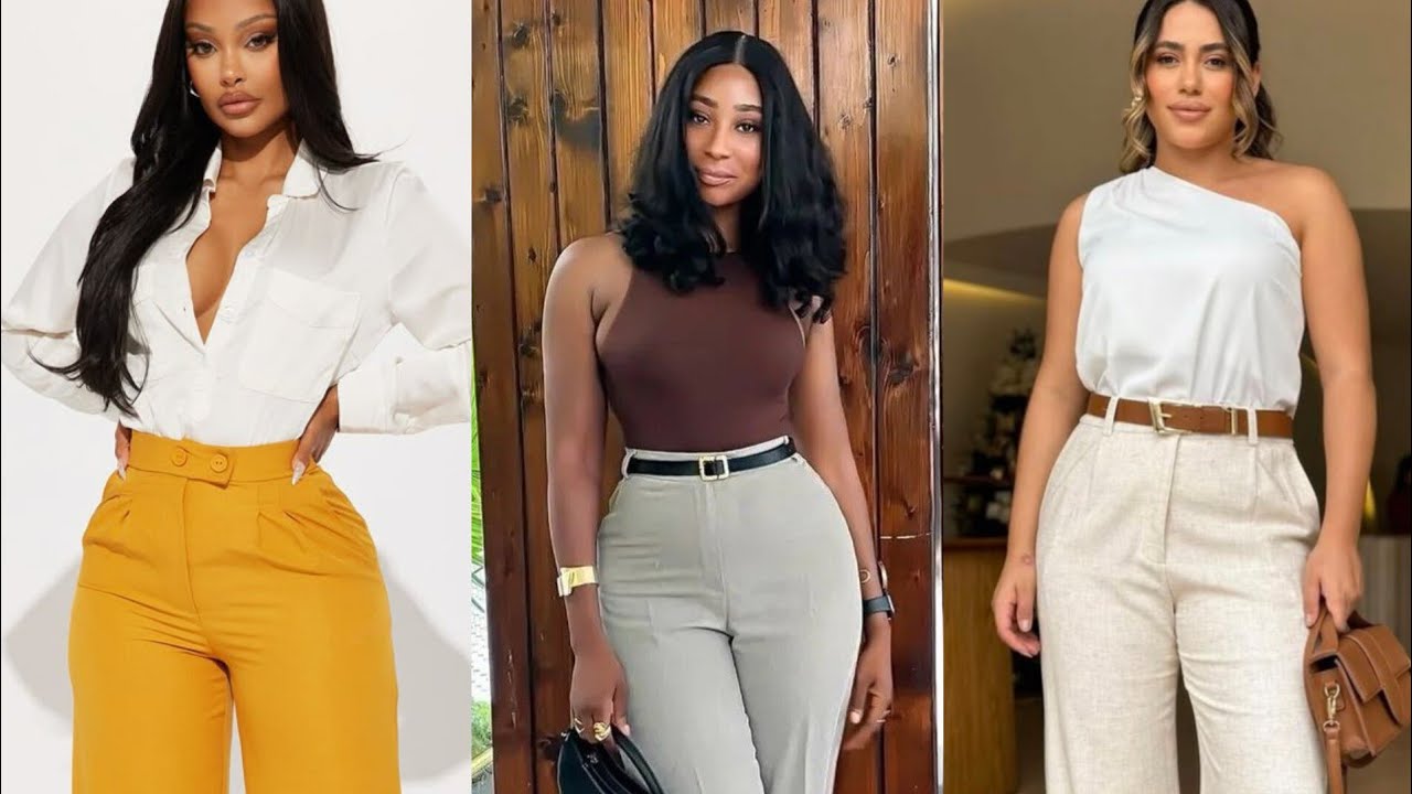 How to Wear Pant Trousers For Ladies; Unique Pant Trousers