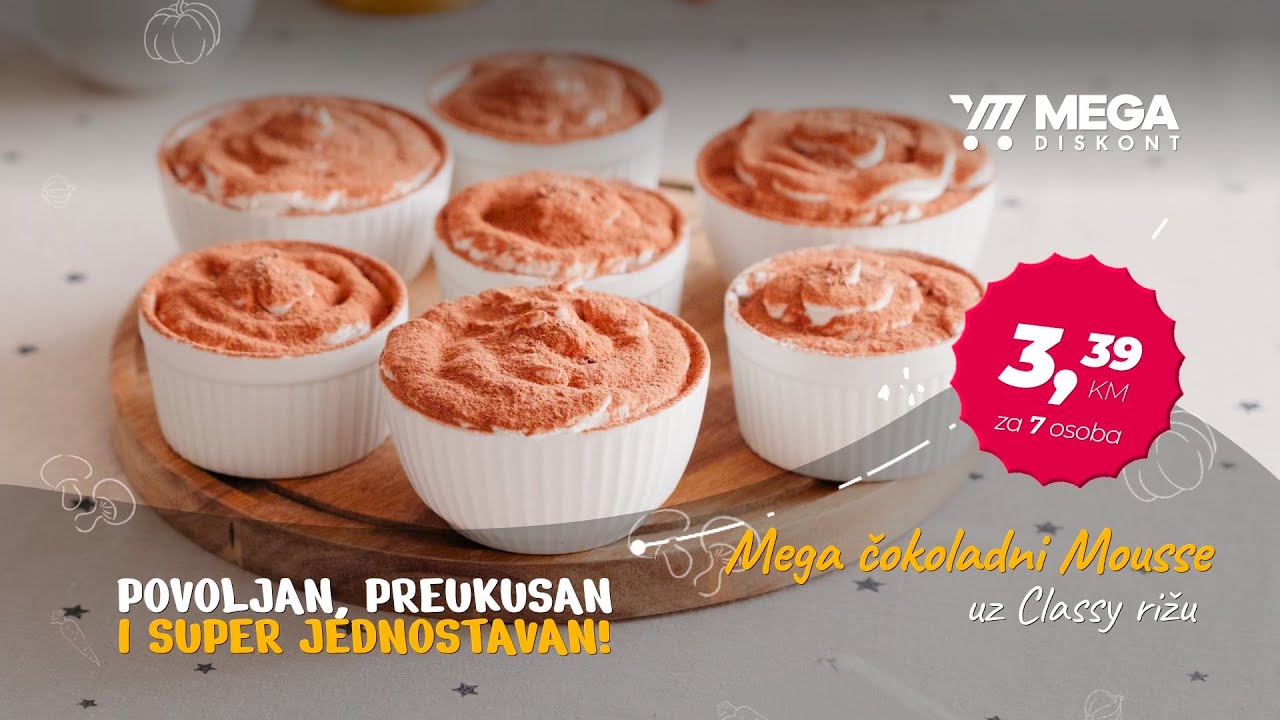 MEGA čokoladni mousse uz Classy rižu