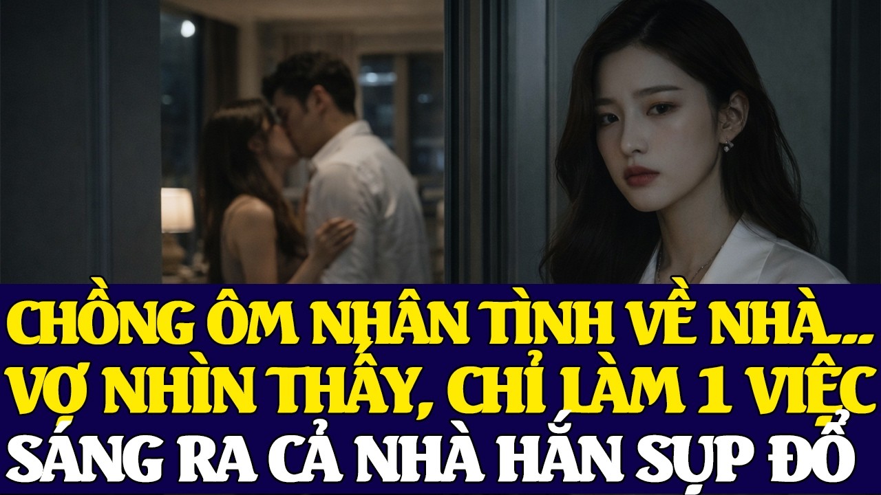 CHỒNG ÔM NH.ÂN T.ÌNH VỀ NHÀ… VỢ NHÌN THẤY, CÔ CHỈ LÀM 1 VIỆC SÁNG RA CẢ NHÀ HẮN SỤP ĐỔ