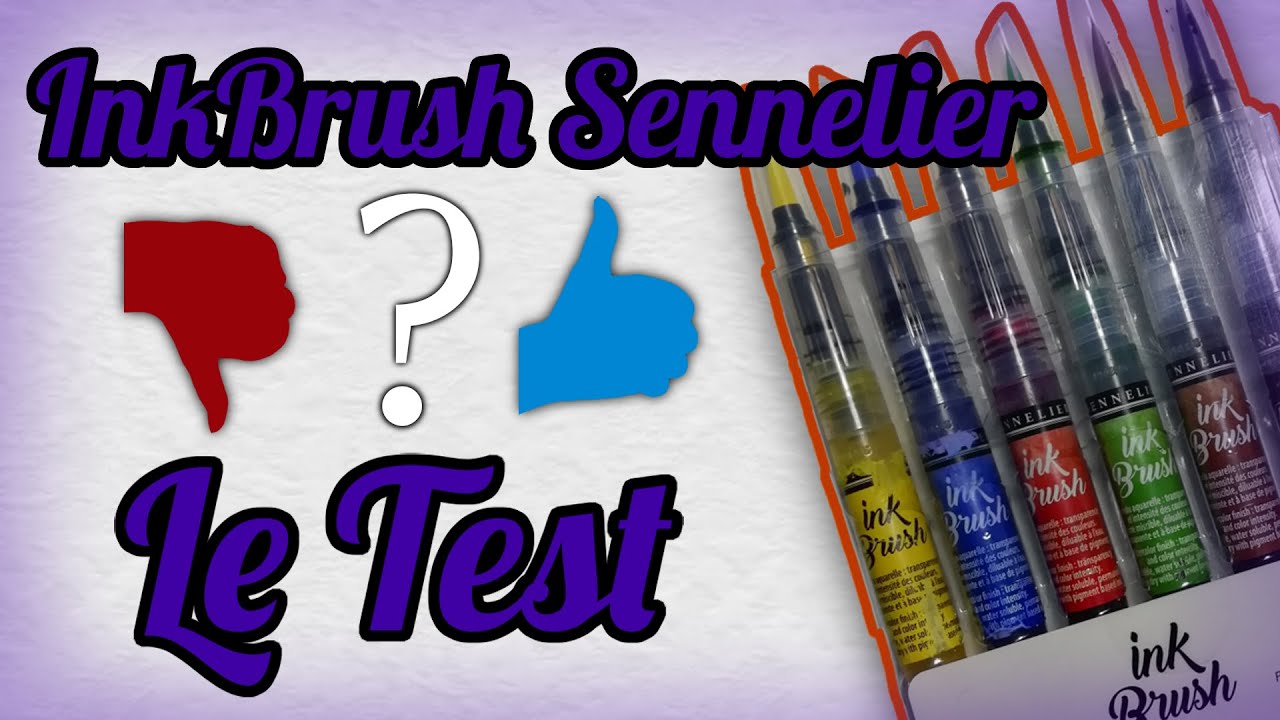 J'ai FAIL - TEST InkBrush de Sennelier ~Art En Vrac~