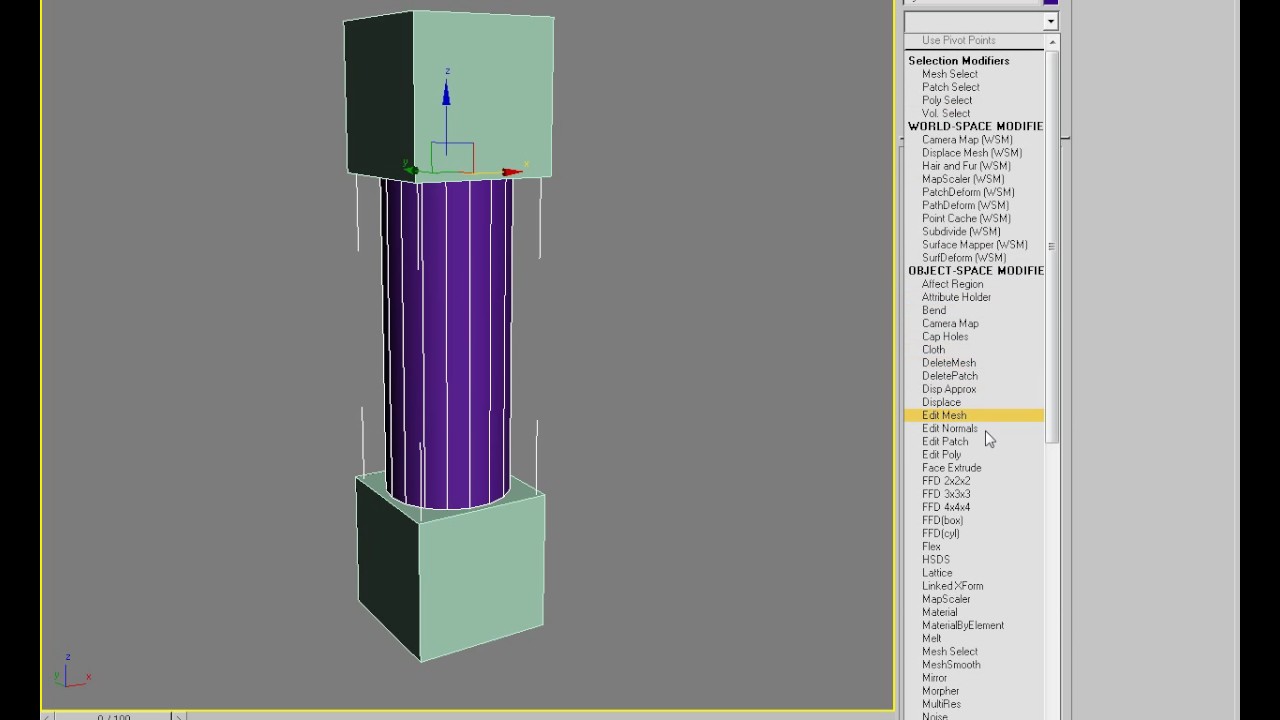 Linked Xform 3D max