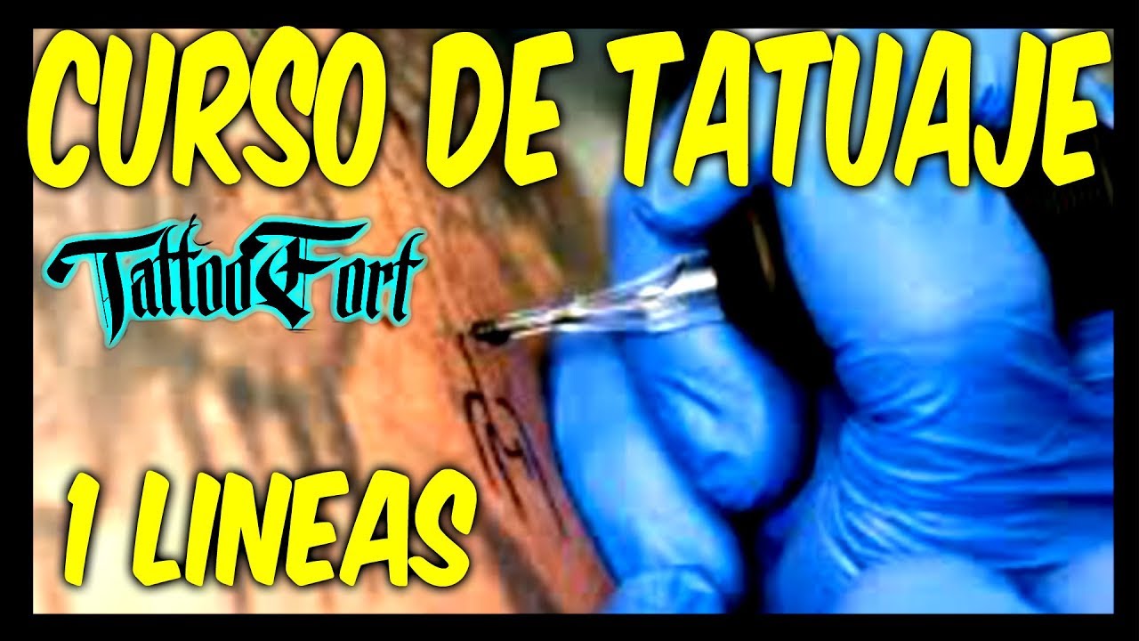 COMO APRENDER A TATUAR / LINEAS  /  Leccion 1 / TATTOO / tattoo fort✅