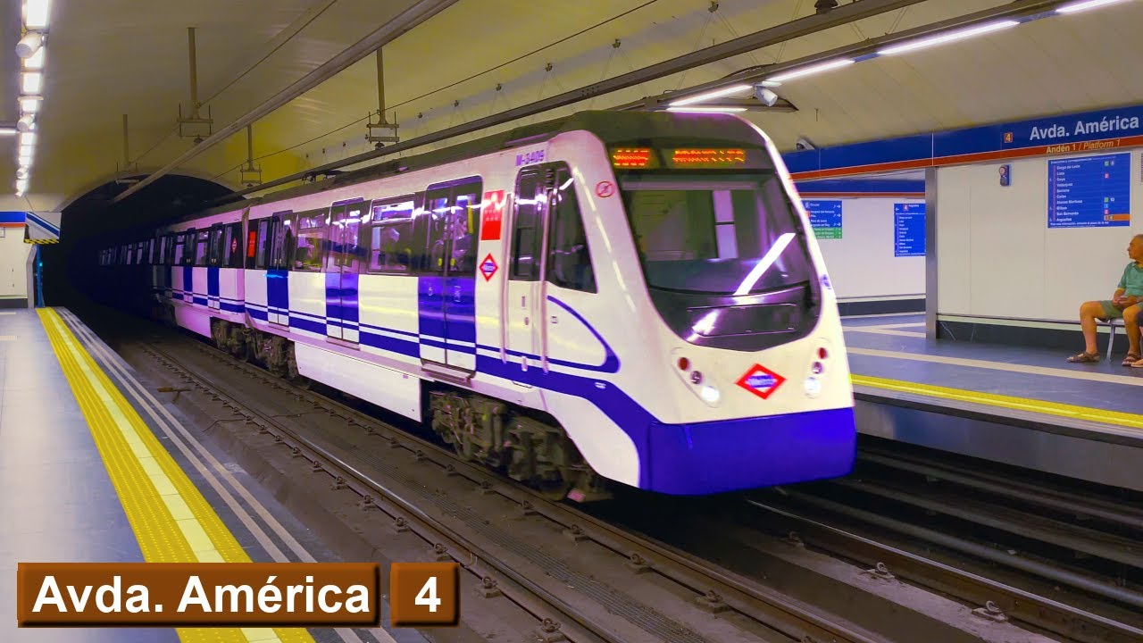 Avenida de América | линия 4 : Мадридский метрополитен ( класс 3000 )