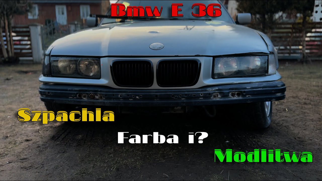 BMW E36 ŚCIUR? CZY GRUZ? – SZPACHLA, FARBA I MODLITWA! VLOG#1
