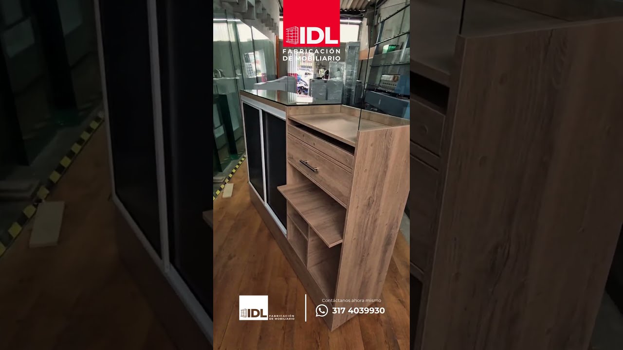 Recepciones con Acuario Integrado #muebles #reception #recepcion #mueblesmodernos  #calidad