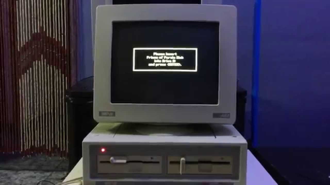 Jugar en un PC de 1988 (AMSTRAD PC-1512)