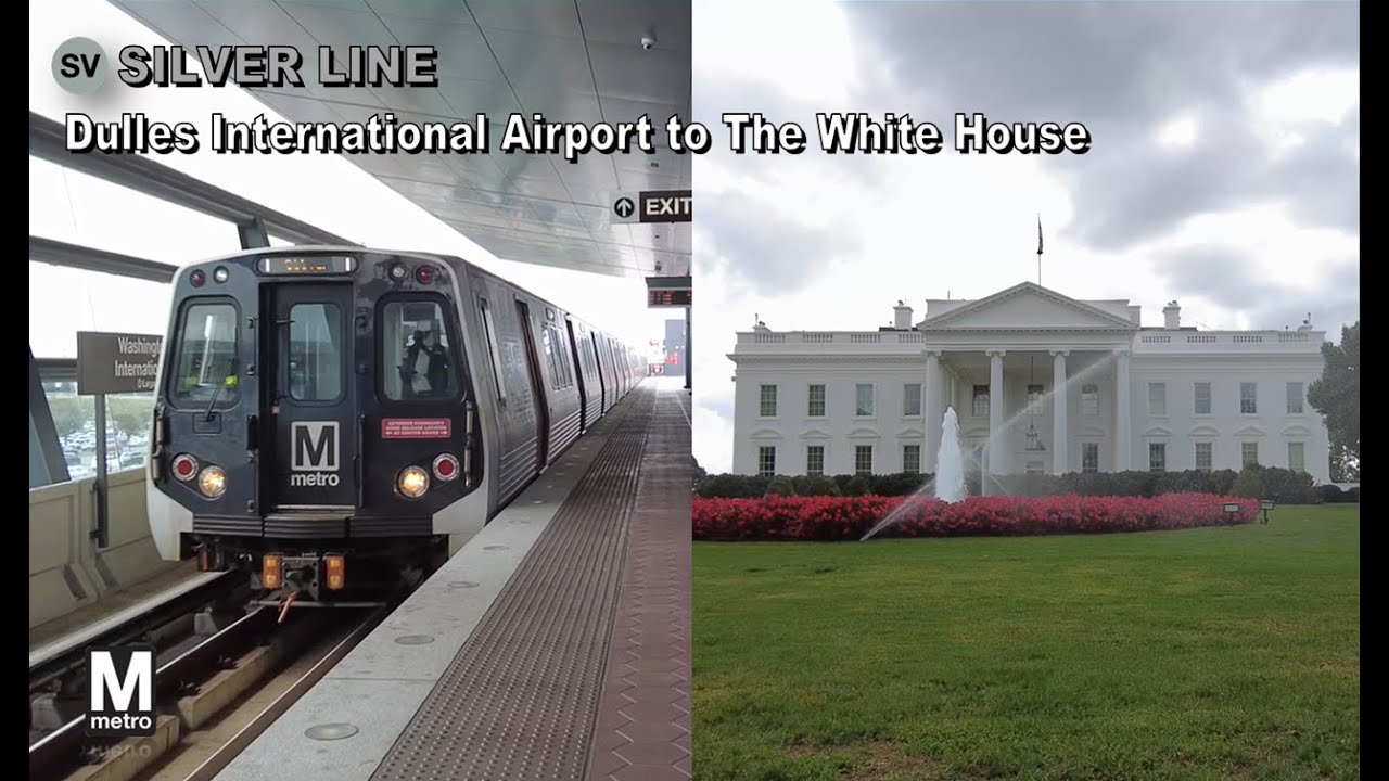Washington Metro POV Walk: Dulles International Airport to The White House Via Farragut West Station