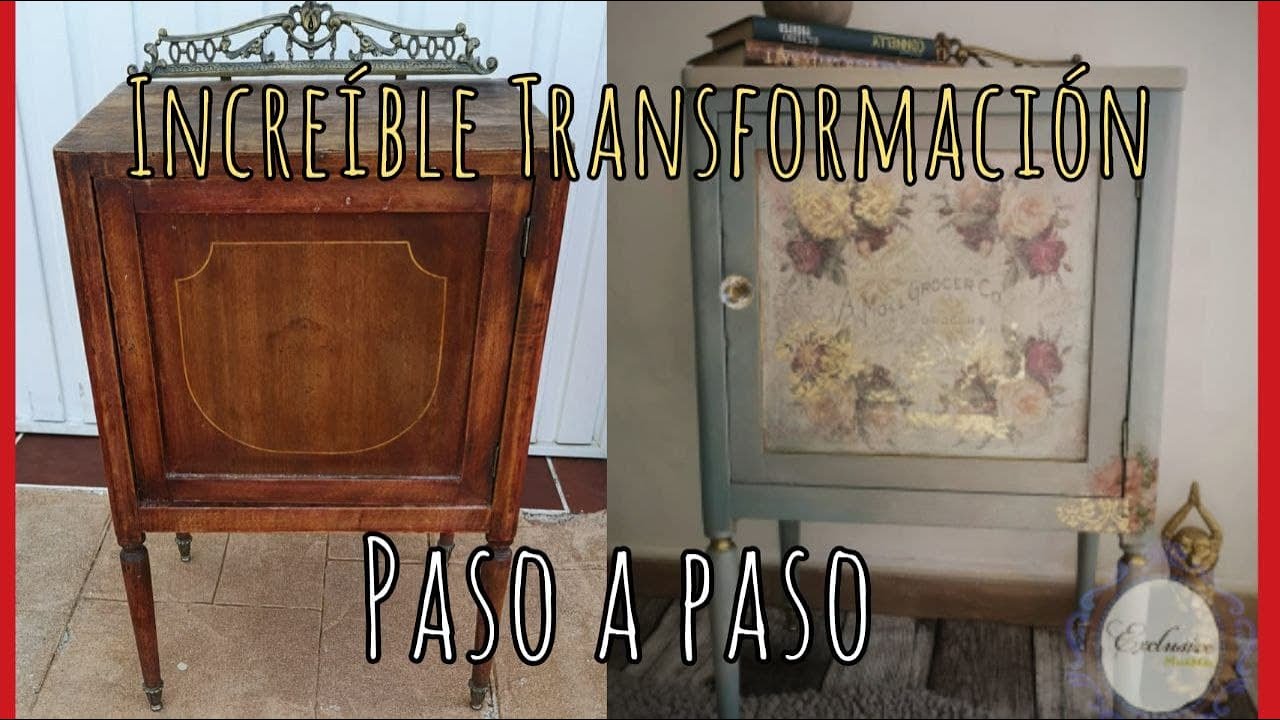 💙 Impresionante RESTAURACIÓN de una MESITA DE NOCHE antigua | PASO A PASO