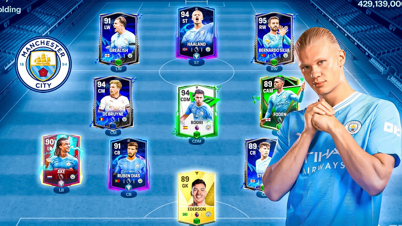 Manchester City - Best special Squad Builder! De Bruyne, Haaland!! FC Mobile