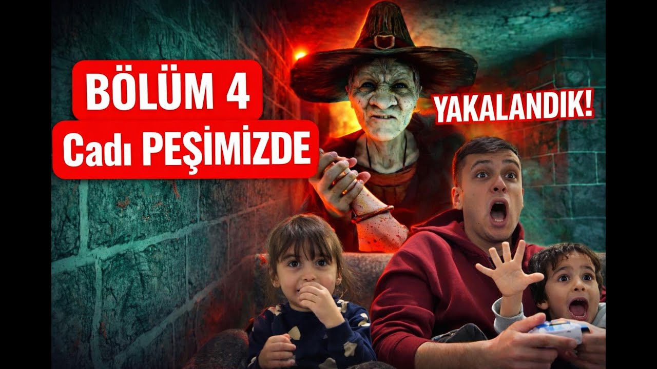 KAÇIŞ YOK! 😨 Cadı Peşimizde | Çocuklarla Eyes Oyunu 4.Bölüm