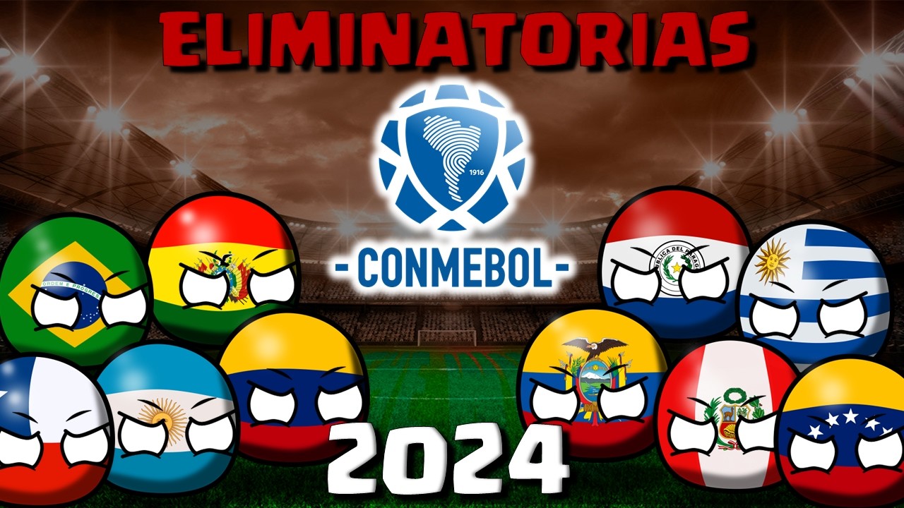 RESUMEN Eliminatorias CONMEBOL 2024 - MUNDIAL 2026 countryballs