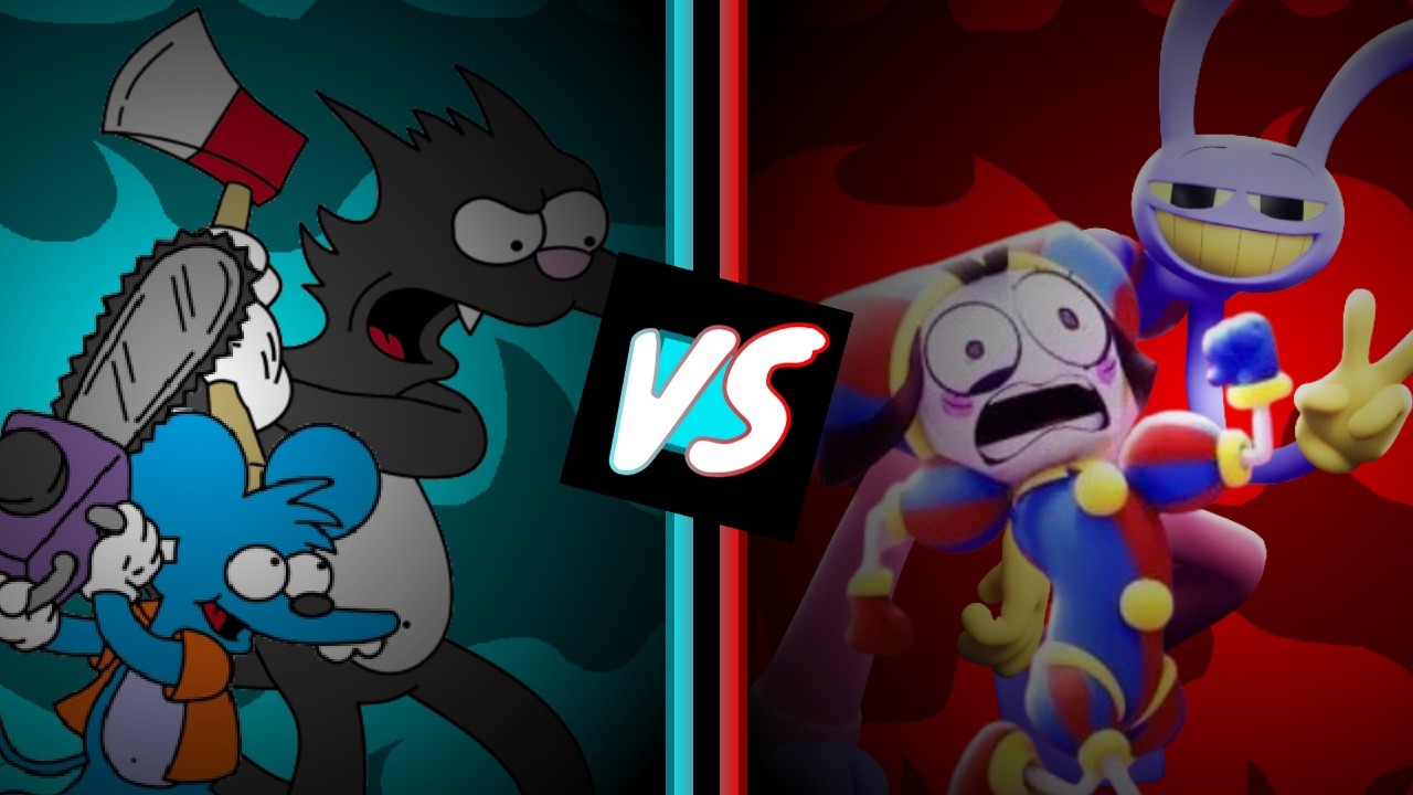 M.U.G.E.N: Itchy & Scratchy Vs. Pomni & Jax