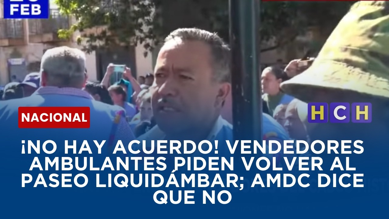 ¡No hay acuerdo! Vendedores ambulantes piden volver al Paseo Liquidámbar; AMDC dice que no