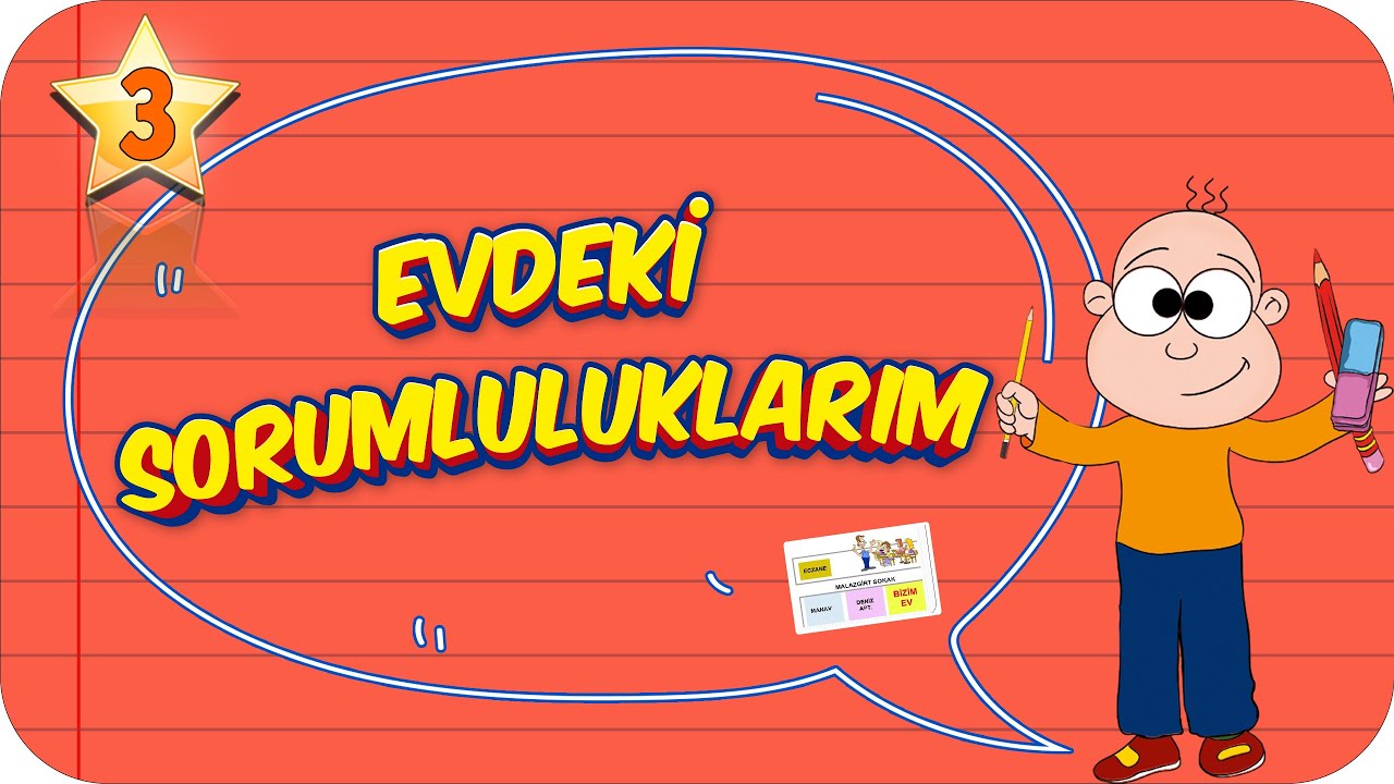 3. Sınıf Hayat Bilgisi: Evdeki Sorumluluklarım #2022