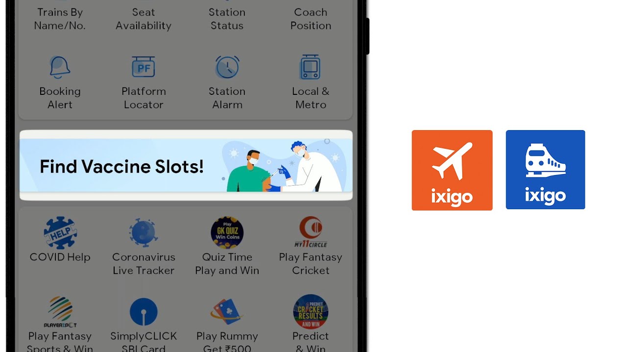 Introducing Vaccine Slot Finder on ixigo