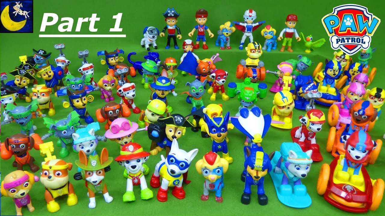 Lots of Paw Patrol Toys My Complete Collection Part 1 Sea Patrol Jungle Air Rescue Video for Kids