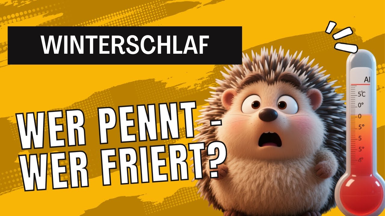 Tiere im Winterschlaf, Winterruhe & Winterstarre &ndash; einfach erkl&auml;rt f&uuml;r Kinder!