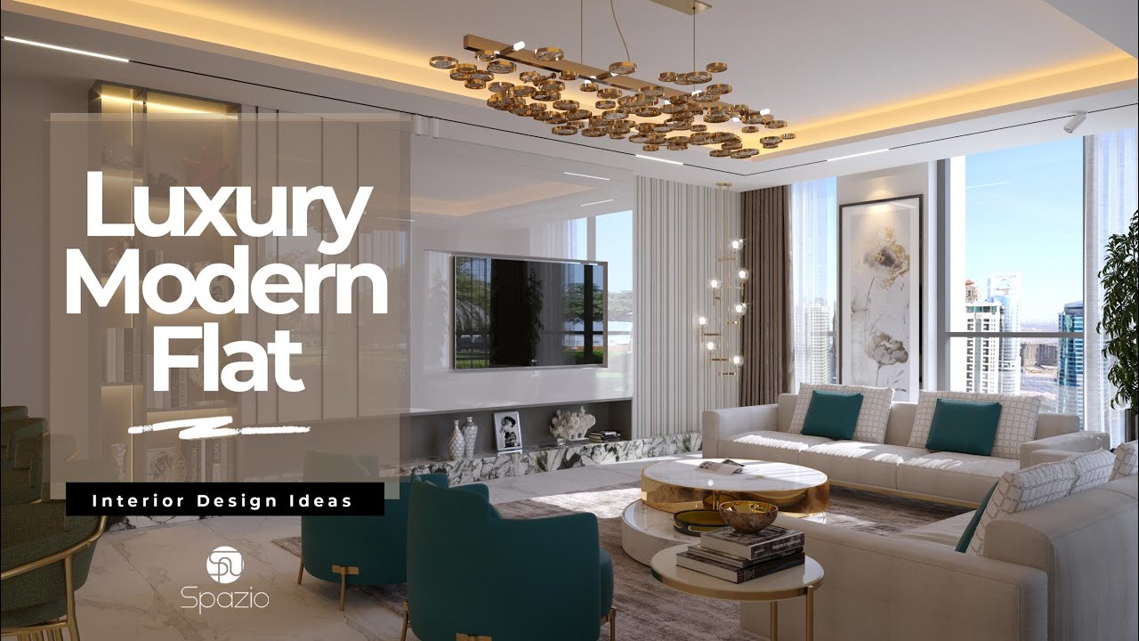 Modern Luxury Apartment Interior Design Tour | 1 Bedroom Flat Interior Design Ideas | Spazio