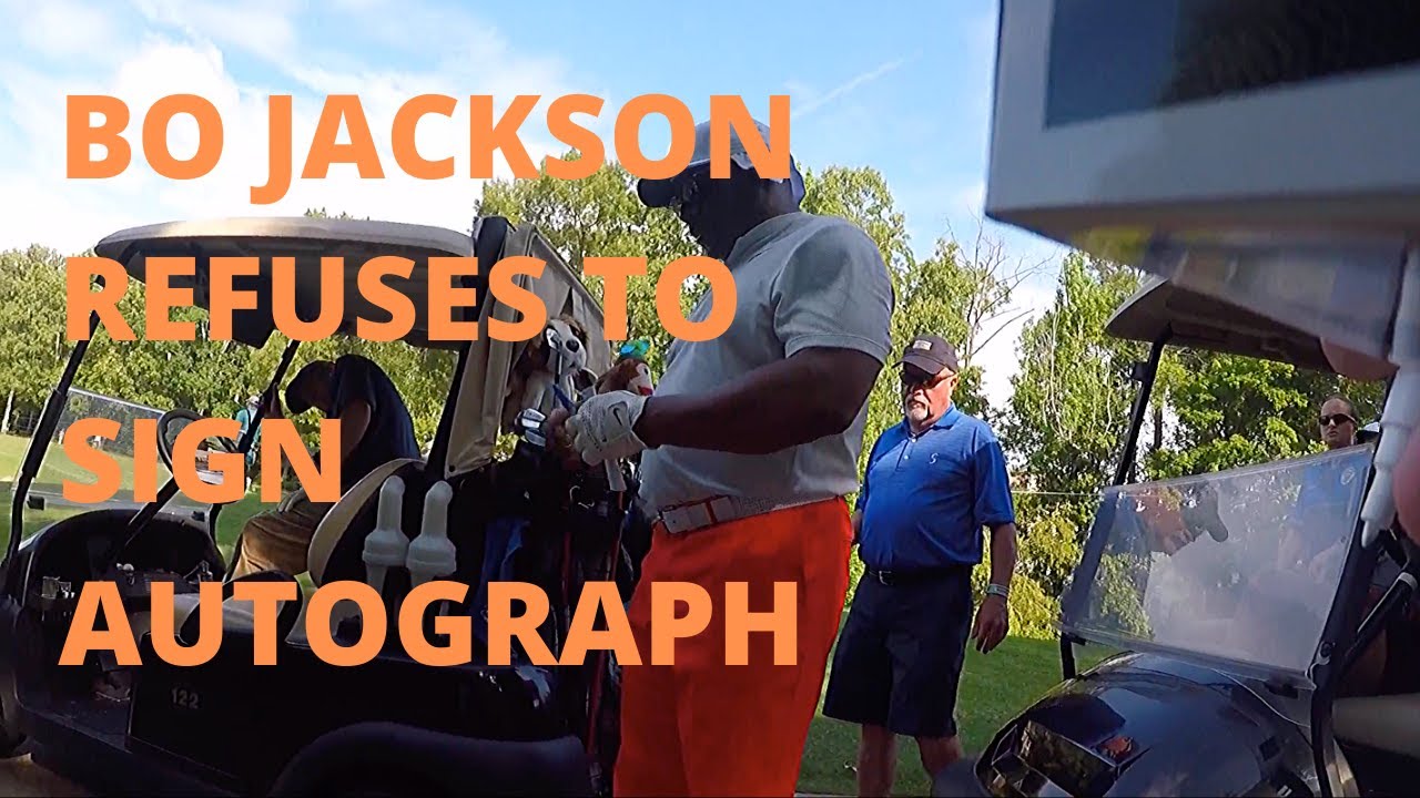 Bo Jackson REFUSES to sign autograph ( NFL MLB star)