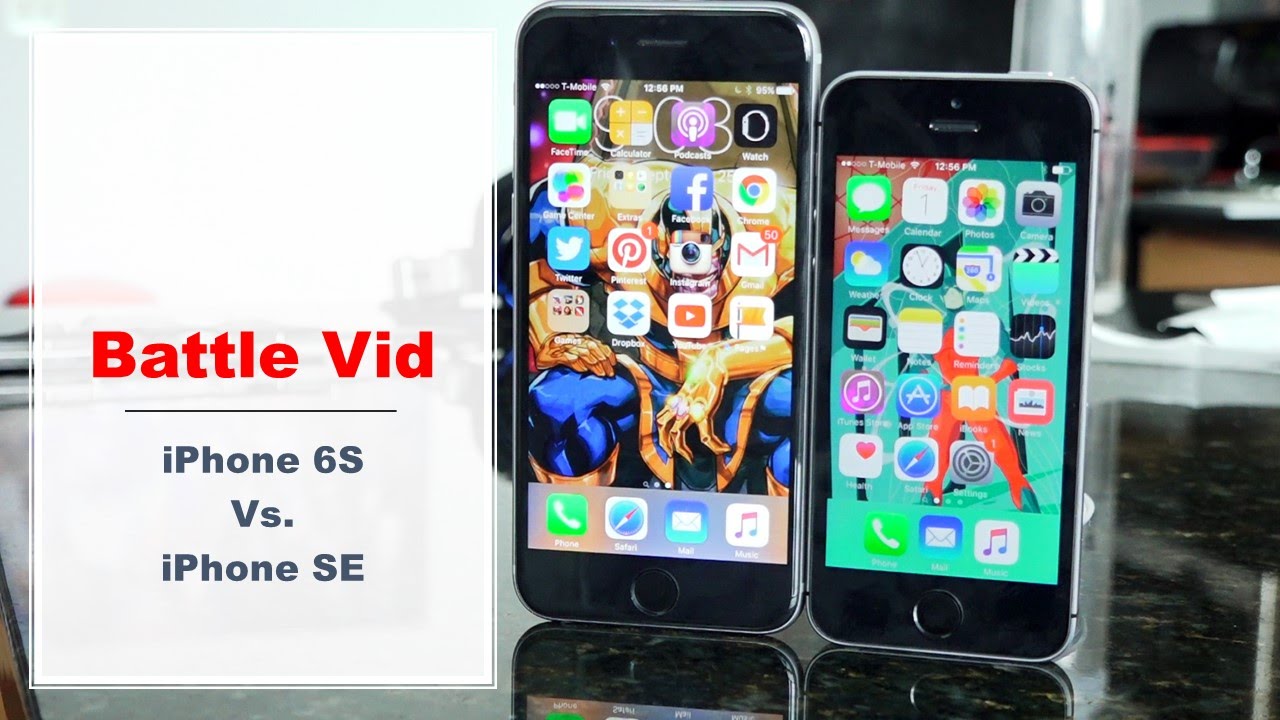 Battle Vid: iPhone 6s vs iPhoneSE