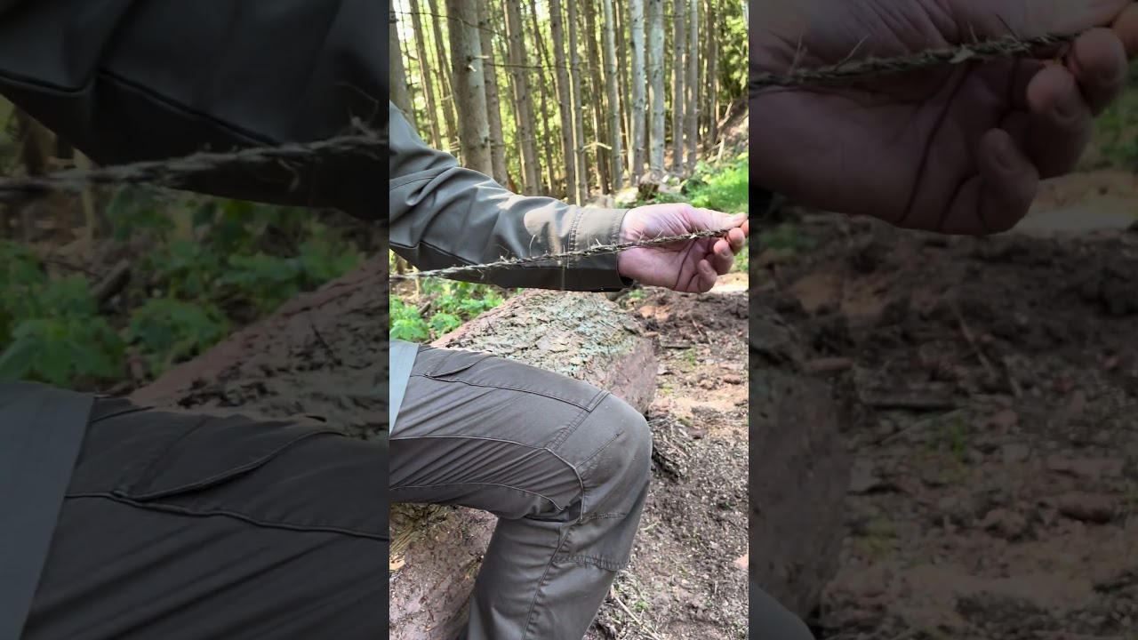 Survival-Training: Seil aus Brennnessel #survivaltraining #&uuml;berleben #outdoor #deutschland #natural