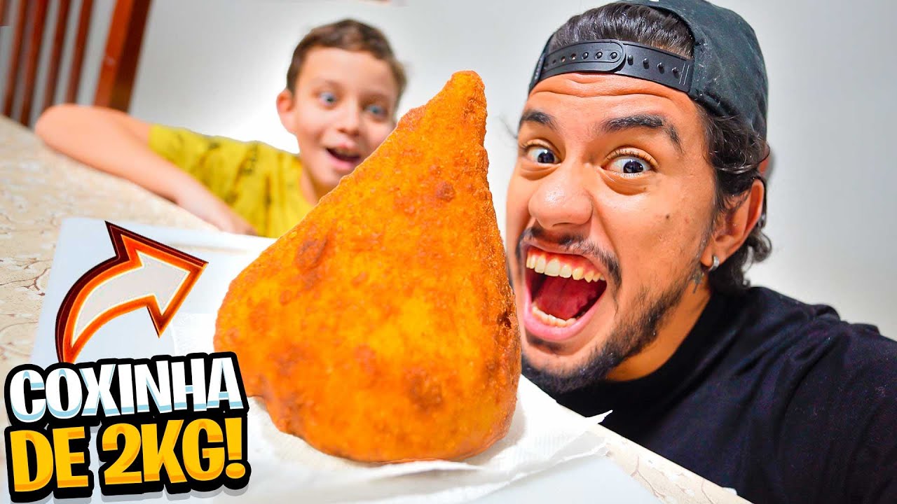 FIZEMOS UMA COXINHA GIGANTE DE 2KG!!