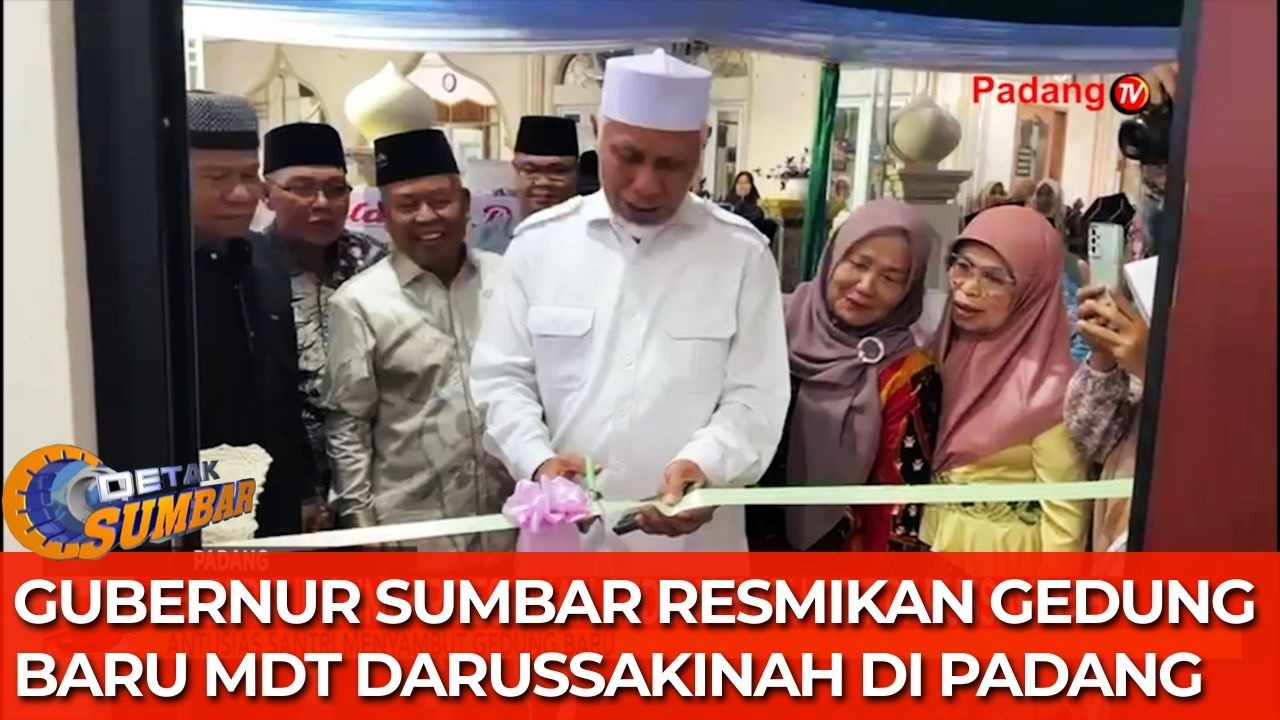 Gubernur Sumbar Resmikan Gedung Baru MDT Darussakinah di Padang