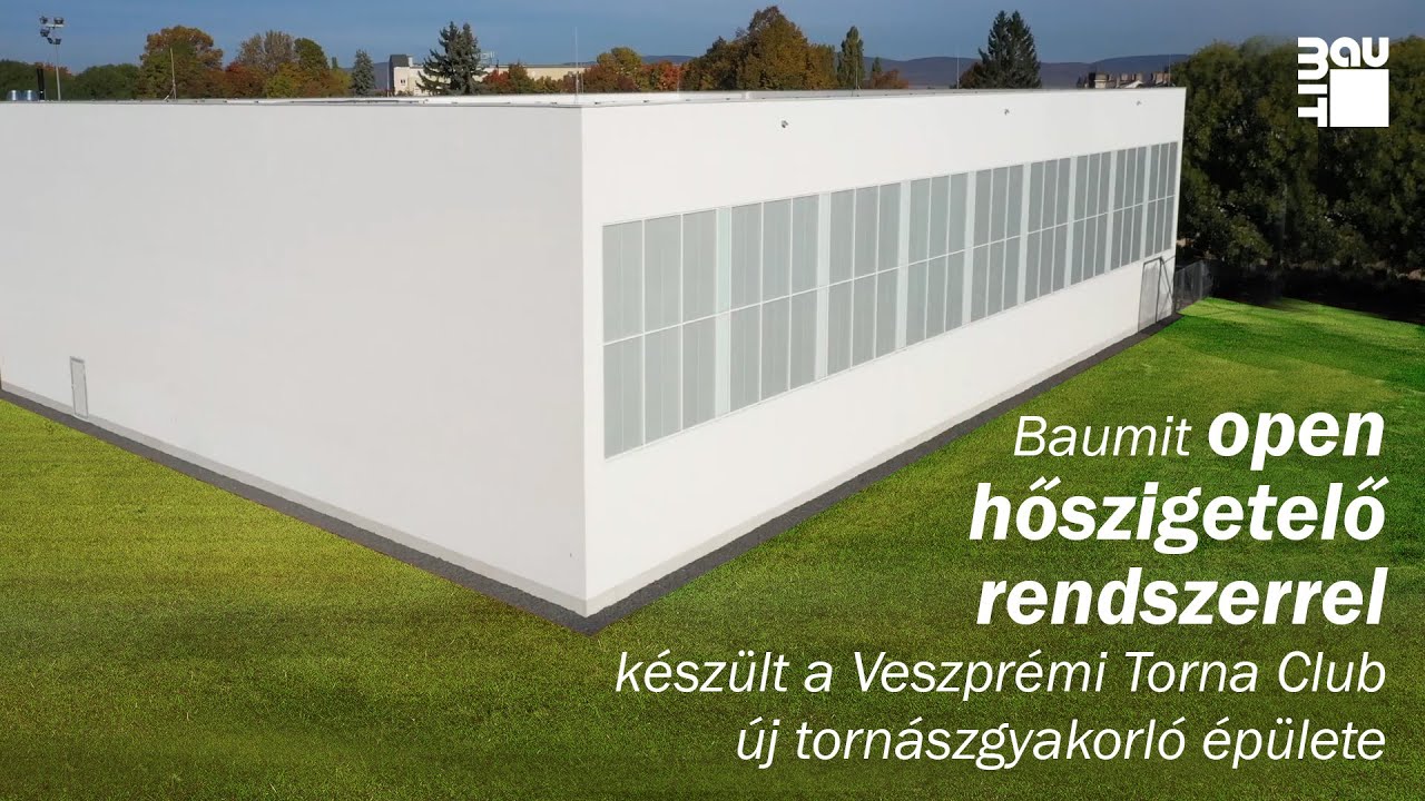 Baumit open hőszigetelő rendszerrel készült a Veszprémi Torna Club új tornászgyakorló épülete