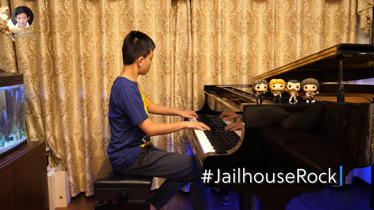 Elvis Presley Jailhouse Rock Piano Cover Cole Lam 13 Years Old #StayHome #WithMe