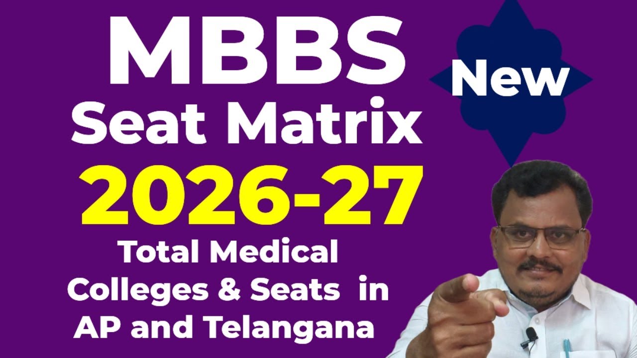 NEET UG 2026 | MBBS Seat Matrix 2026-27 | Total MBBS Colleges and.Seats in AP and Telangana 