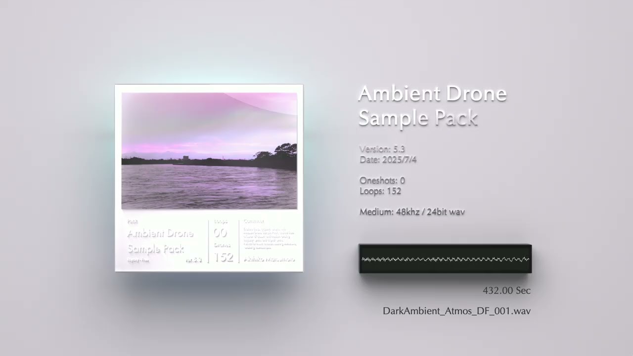 Ambient Drone Sample Pack ver.5.3